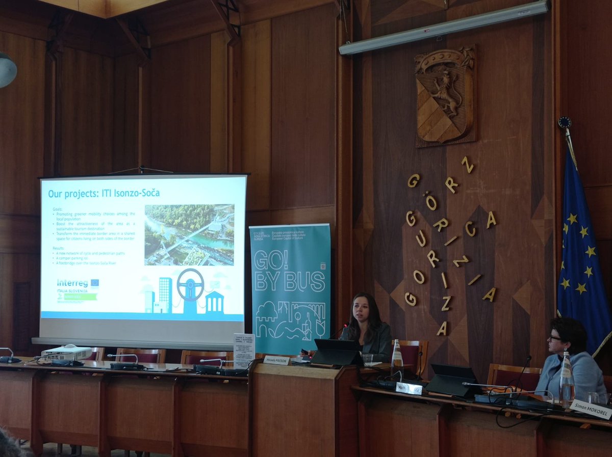 🌍Transnational congress of the Trans-Borders+ project: the EGTC GO presented the initiatives promoted on the topic of sustainable mobility, specifically the pilot project Borderlabs CE, which aims to create a cross-border development model for sustainable tourism between 🇮🇹🇸🇮🚴