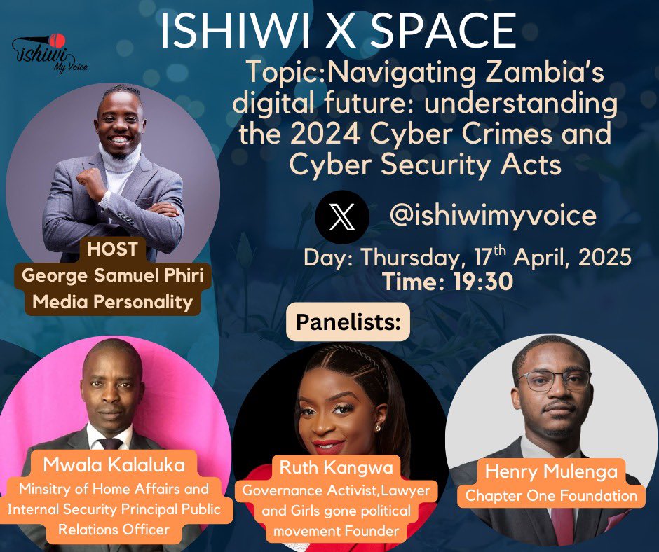 Alola team Ishiwi 
Join us for an X space this evening as we discuss the 2024 Cyber Crimes and Cyber Security Acts.
If you have any questions or need some clarity this will be the place to be, time 19:30 pa @ishiwimyvoice x handle.
#ishiwimyvoice 
#voiceoutloud