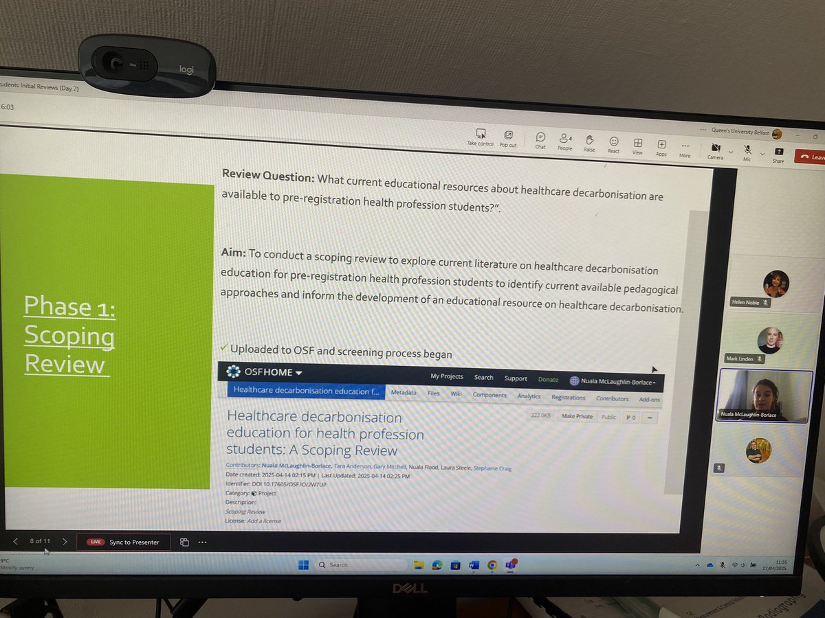 Gary Mitchell (@garymitchellrn) on Twitter photo #Proud of <a href="/nuala2213/">Nuala McLaughlin-Borlace</a> who shone during her initial 90-day PhD review <a href="/QUBSONM/">QUBNursing&Midwifery</a>. Nuala’s study is about developing digital education about #decarbonisation for pre-registration #healthcare students 🤩
Excited for next steps! #Proud of <a href="/nuala2213/">Nuala McLaughlin-Borlace</a> who shone during her initial 90-day PhD review <a href="/QUBSONM/">QUBNursing&Midwifery</a>. Nuala’s study is about developing digital education about #decarbonisation for pre-registration #healthcare students 🤩
Excited for next steps!