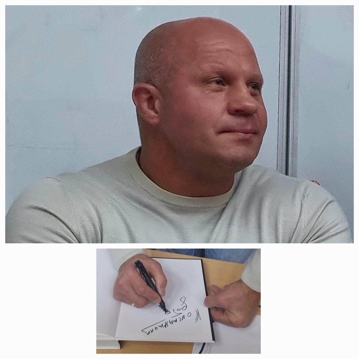 It was a great previlege to meet the Last Emperor as he's called in Japan 💪💪💪 #FedorEmelianenko