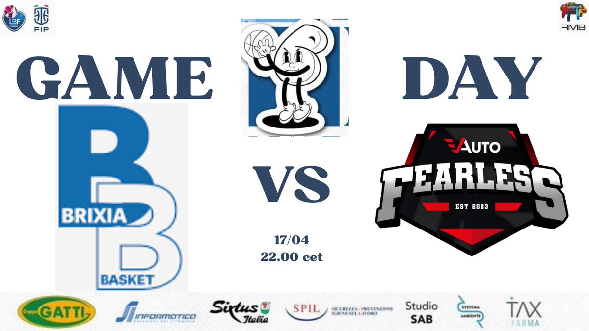 Brixia eSports (@brixia_esports) on Twitter photo GAME DAY🔥
⏰22:00 (CET)⏰
🏀Semifinali (BO3)🏀
🏆JIANKO SHODOWN (<a href="/JiankoWRLD/">Jianko</a>)🏆
🆚<a href="/Fearlessquadit/">V Auto Fearless</a>
🖥️twitch.tv/b_crazy_0
🎮starting 5:
<a href="/B_Crazy_0/">BCrazy</a>
<a href="/Brescia2k/">NoX-vBabi</a>
<a href="/Not_zPhxbia/">lllPHOBIAlll</a>/<a href="/wlfgigio10/">RedBrainGigio</a>
<a href="/llMamaWrldll/">xMaama</a>
<a href="/llvPOSAll/">Vittorio Venturi</a> GAME DAY🔥
⏰22:00 (CET)⏰
🏀Semifinali (BO3)🏀
🏆JIANKO SHODOWN (<a href="/JiankoWRLD/">Jianko</a>)🏆
🆚<a href="/Fearlessquadit/">V Auto Fearless</a>
🖥️twitch.tv/b_crazy_0
🎮starting 5:
<a href="/B_Crazy_0/">BCrazy</a>
<a href="/Brescia2k/">NoX-vBabi</a>
<a href="/Not_zPhxbia/">lllPHOBIAlll</a>/<a href="/wlfgigio10/">RedBrainGigio</a>
<a href="/llMamaWrldll/">xMaama</a>
<a href="/llvPOSAll/">Vittorio Venturi</a>