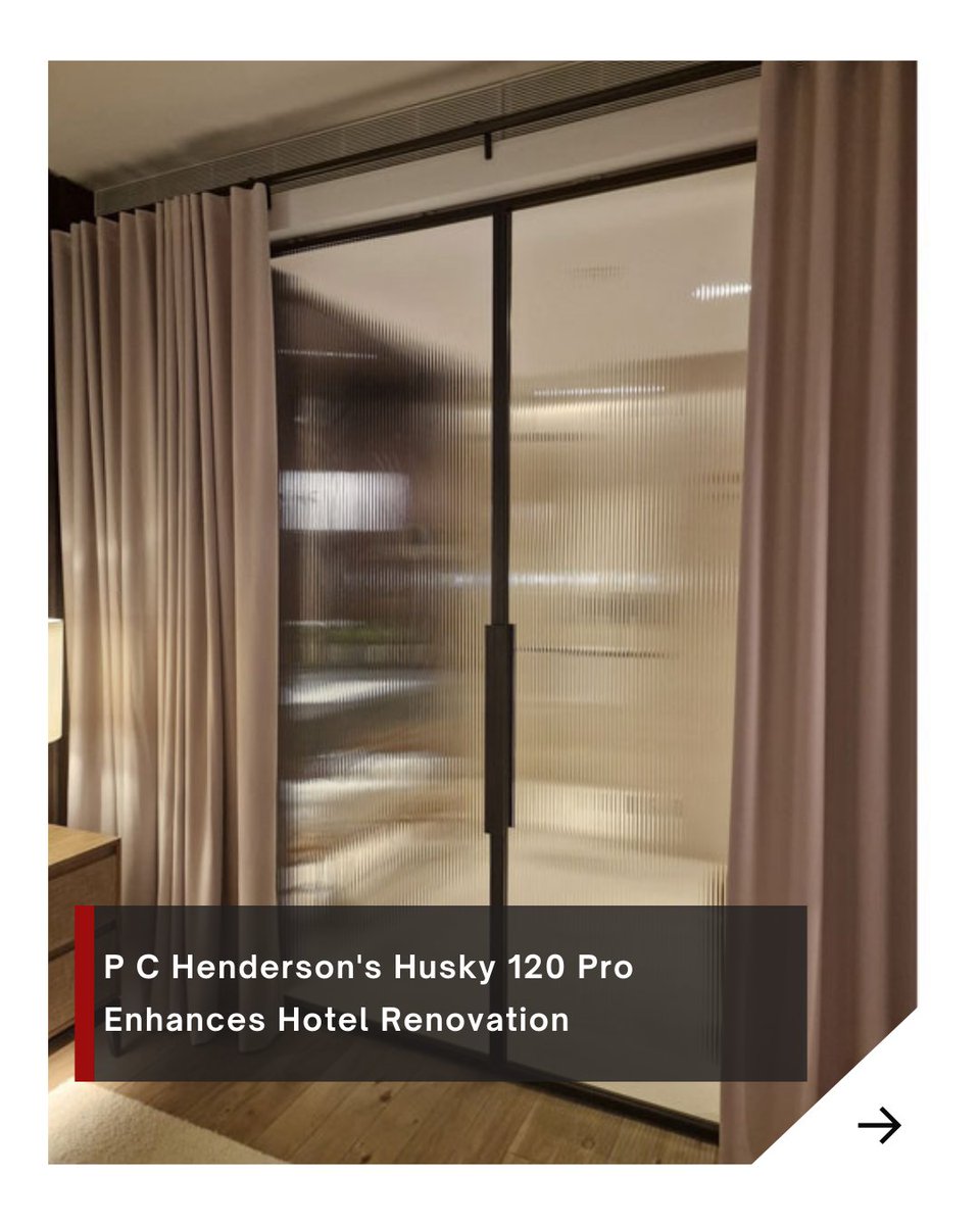 ArchitectsDF's tweet image. PCHendersonLtd  120 Pro sliding door system was chosen for the 1 Hotel Mayfair renovation, featuring bespoke black frames and fluted glass for a modern aesthetic.

Read more here.👉architectsdatafile.co.uk/news/p-c-hende…

#PCHenderson #Husky120Pro #SlidingDoorSystem #HotelRenovation #adf