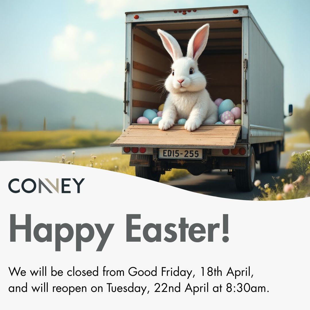 Happy Easter from all of us at Convey! 🐣

While many enjoy a well-earned break this Easter, we’re grateful to the transport professionals working through the weekend to keep things moving. 

👉 Our offices are closed from Fri 18 April and reopen Tues 22 April at 8:30am.