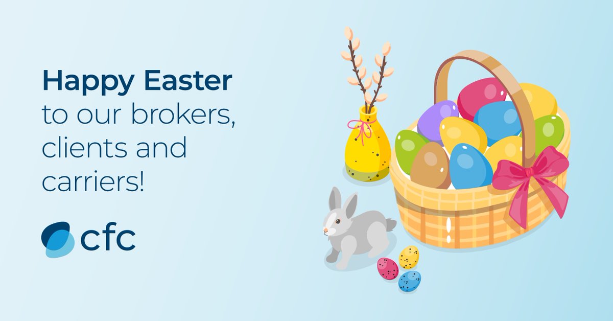 From all at CFC, we'd like to wish you a wonderful Easter weekend, filled with friends, family and lots of chocolate. Enjoy the break!🐤🥚🐇 

#CFC #Easter