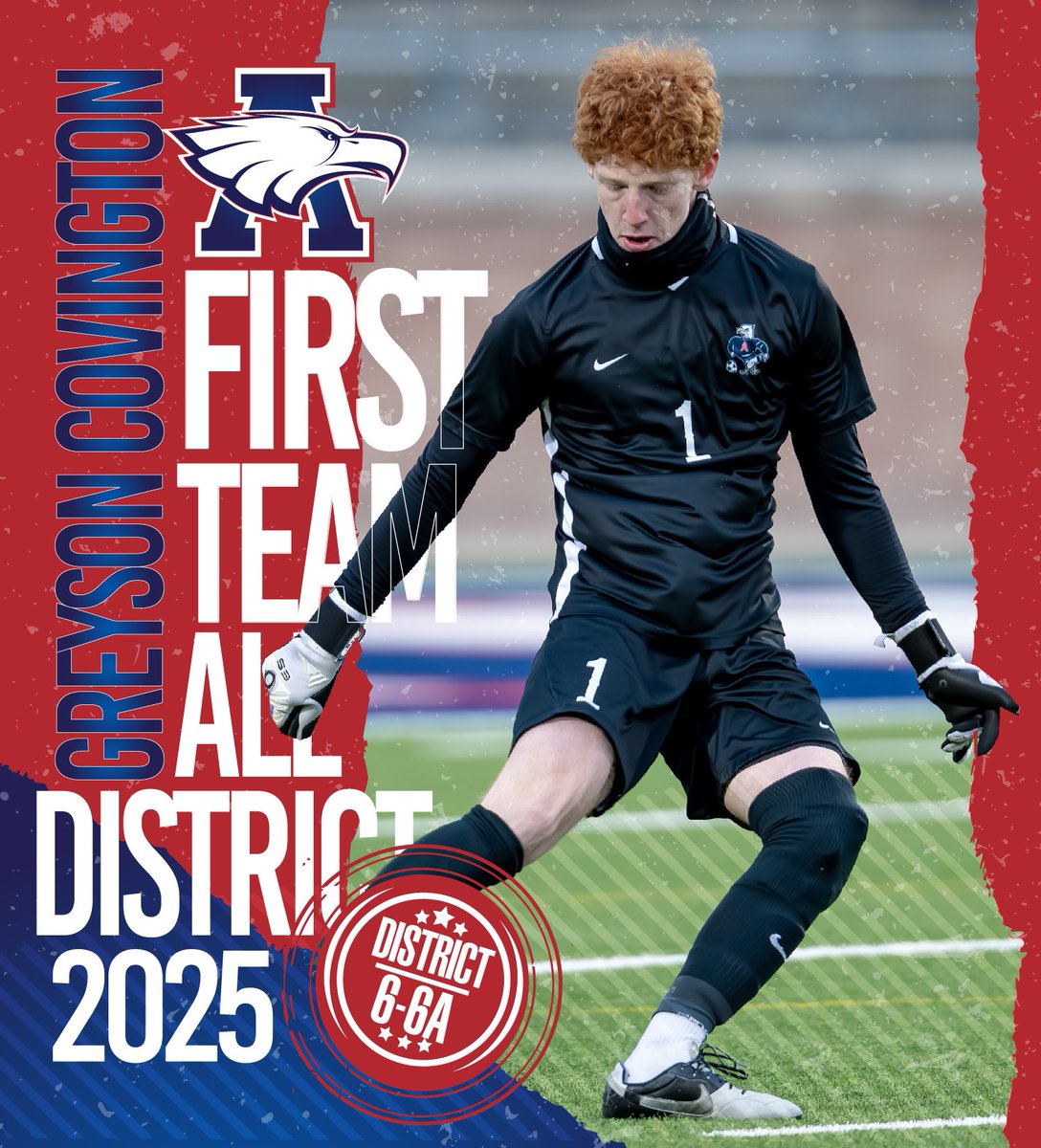 Congratulations to Senior Eagle, Greyson Covington! 🅰️🆙🦅
2025 District 6-6A First Team