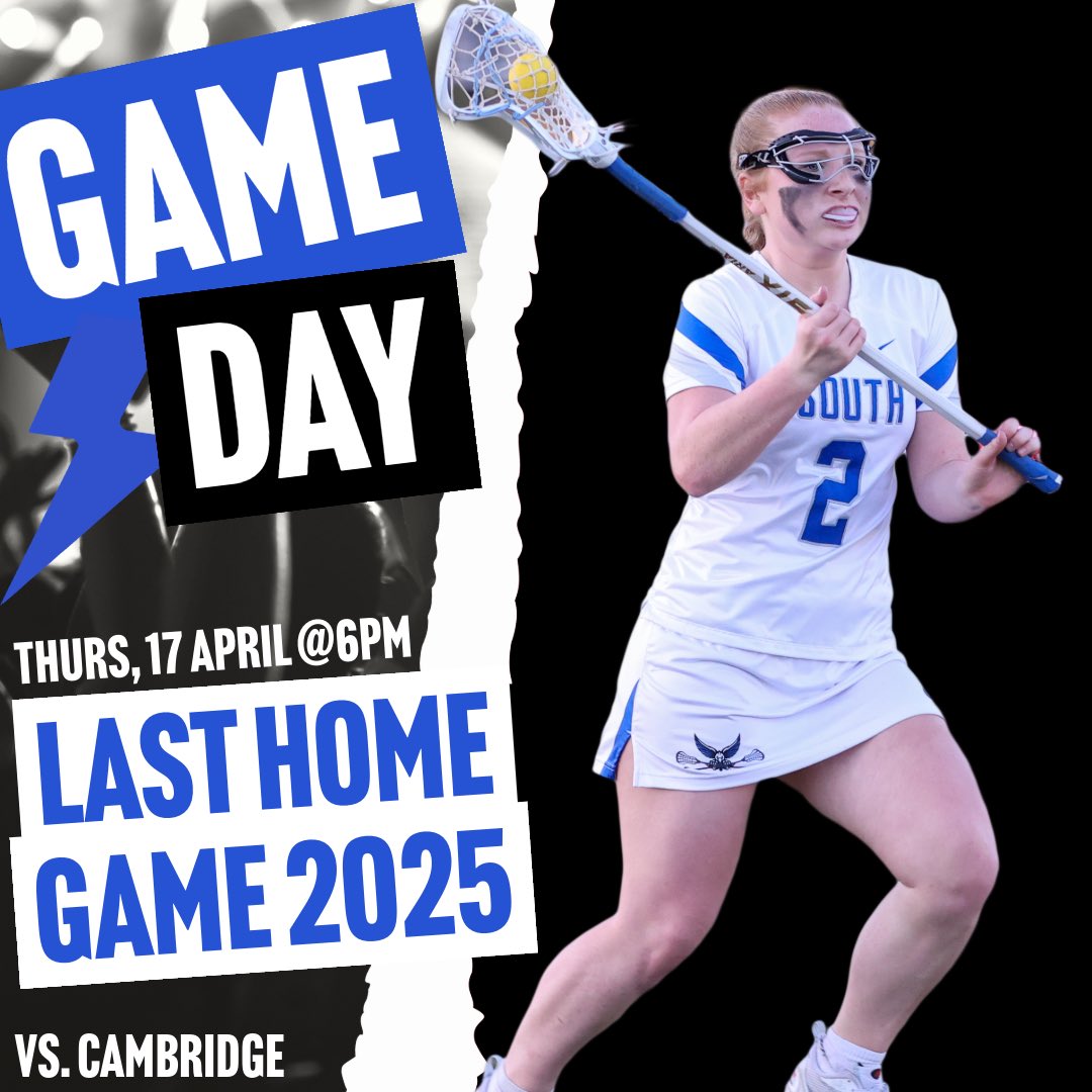 Tonight is our last regular-season home game! The Lady War Eagles take on the Cambridge Bears at 6pm at War Eagle Stadium! Go South!
