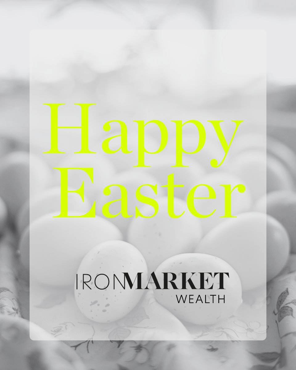 Happy Easter from IronMarket Wealth💚

Wishing you and your family a wonderful Easter filled with joy and happiness.

Wishing you a restful Easter break 🐣🍫

🗓️ We’ll be taking a short break and will be closed on the 18th and 21st of April.