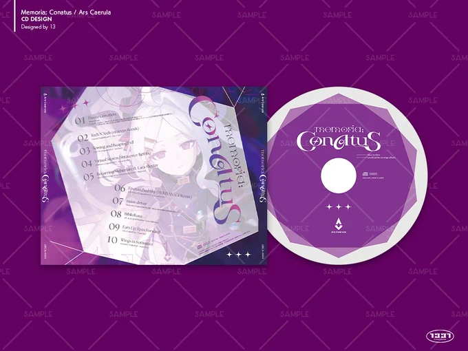 【Work】 Ars CaerulaさんのM3新譜「𝐌𝐞𝐦𝐨𝐫𝐢𝐚; 𝐂𝐨𝐧𝐚𝐭𝐮𝐬」のジャケットイラスト+パッケージデザインを担当させて頂きました!  #M3春2025 