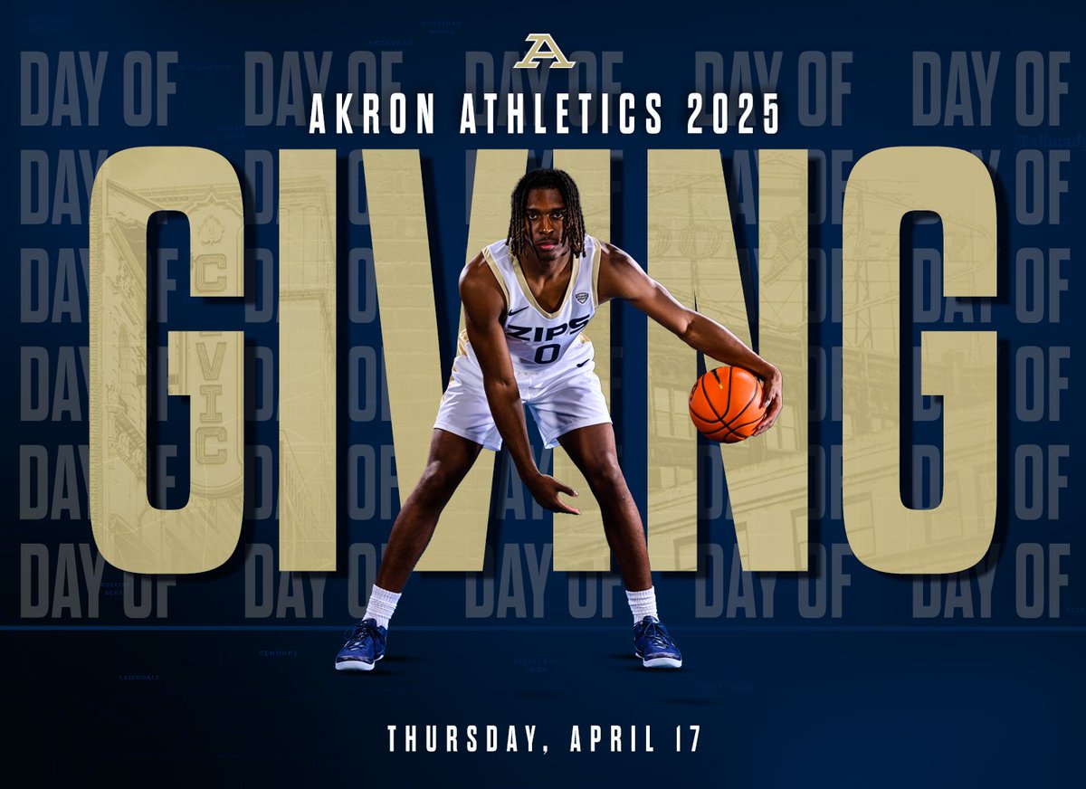 The 2025 Akron Athletics Day of Giving is HERE! Help our Zips Men's Basketball team enhance their efforts in fostering stronger team connections by giving today! 🏀

Invest Now  👉 bit.ly/ZipsMBB

#GoZips l 🦘