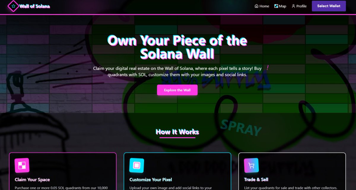 A little peak about Wall of Solana Alpha version. Brick by Brick!
