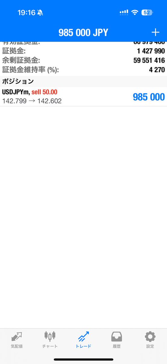 ドル円ショート中