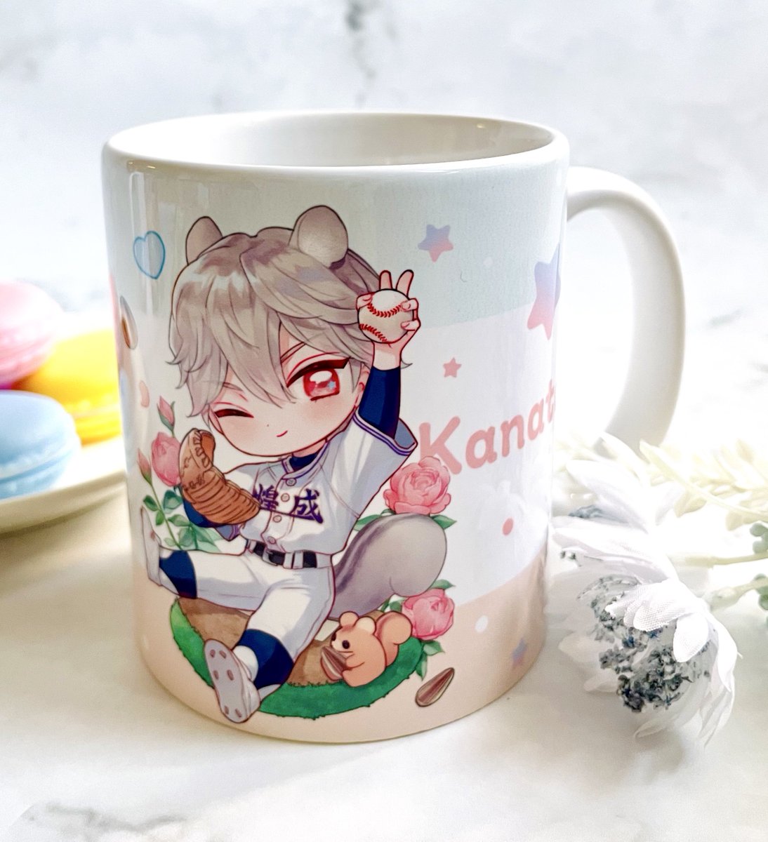 「【『 #六月の七星 』くじメイトさま】B賞/マグカップ(全2種)飲み物がたっぷり」|カスカベアキラ🌸3.24『六月の七星⑤』発売のイラスト
