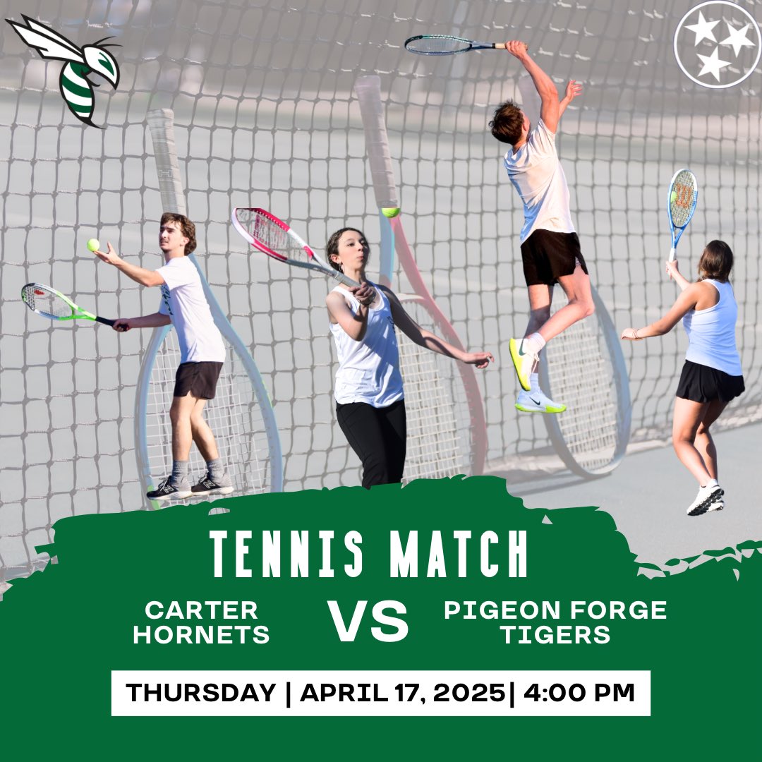 _CarterTennis's tweet photo. 🎾  🎾  #BeatPF  🎾 🎾
📍 | Pigeon Forge Community Center
⏰ | 4:00 PM
🆚 | Pigeon Forge https://t.co/bAplPdlZl9
