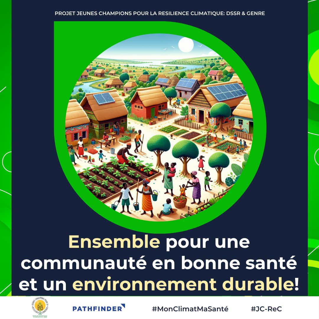 Ensemble pour une communauté en bonne santé et un environnement durable !
#MonClimatMaSante
#JC_ReC
#pathfinder