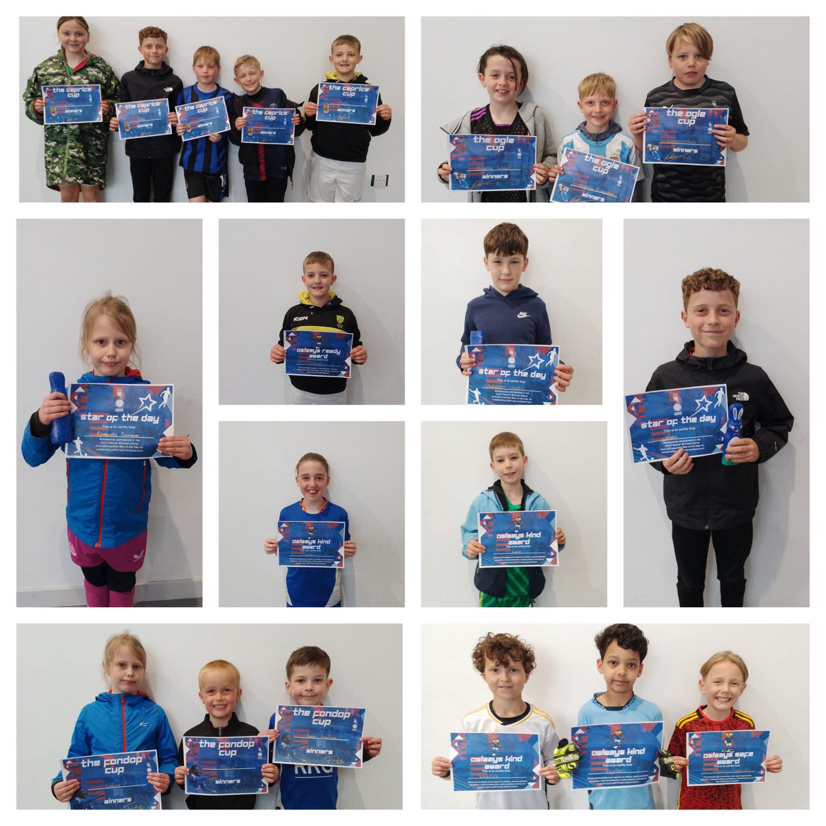 ✨ Stars of the day ✨

Yesterday was day 3️⃣ week 2️⃣ of our Easter soccer school.

Here are our star of the day and award winners from another action packed day.

#OACT | #OAFC