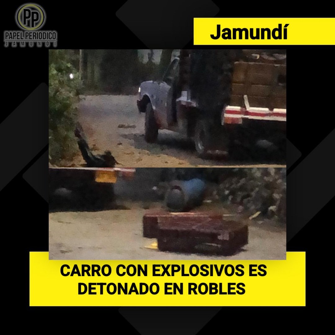 PapelPeriodicoJ's tweet image. Hacía la madrugada se escuchó un estruendo que despertó a la comunidad de #Robles, zona rural de #Jamundí. Se trató de un vehículo que fue abandonado en la variante y habría sido detonado. Hasta el momento no se reportan heridos. A esta hora las autoridades hacen presencia.