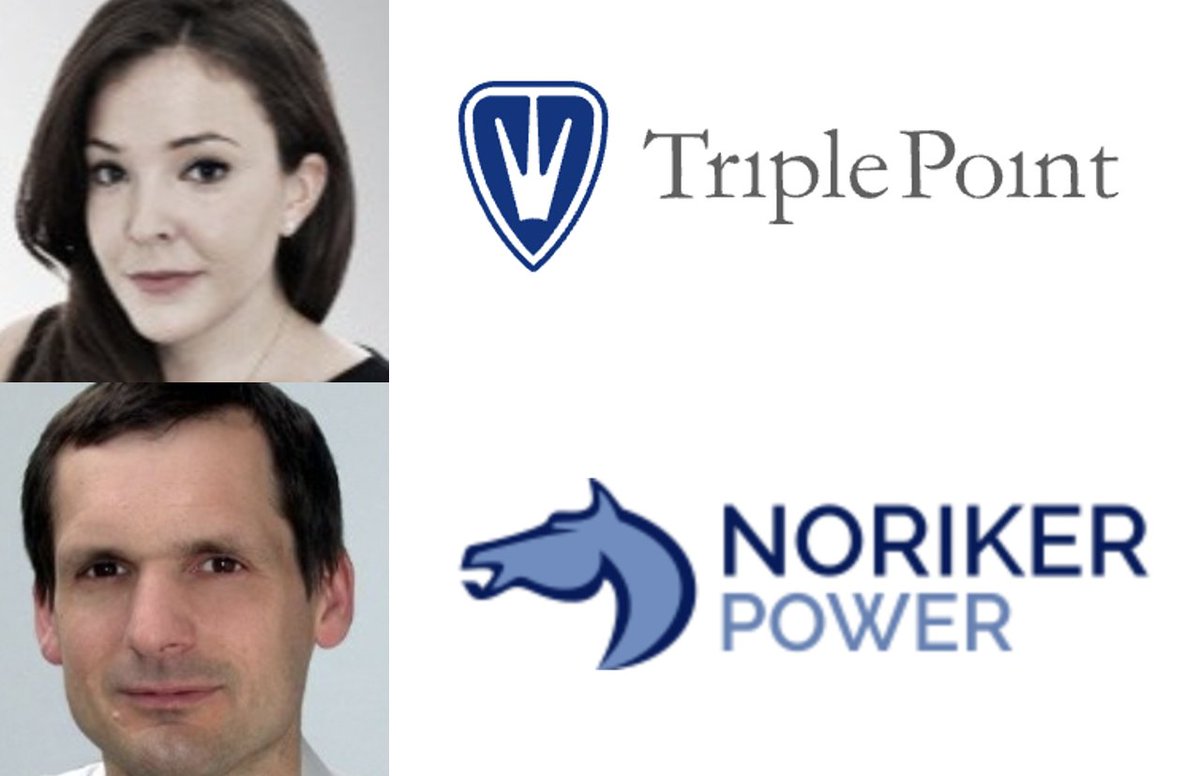 ESReport's tweet image. Triple Point & Noriker Power agree £15m BESS financing - click here: hubs.la/Q03hN5KX0
Pictured: Jessica Fisher (Triple Point) & Marc Thomas (Noriker Power)
#energystorage #batterystorage #finance #uk