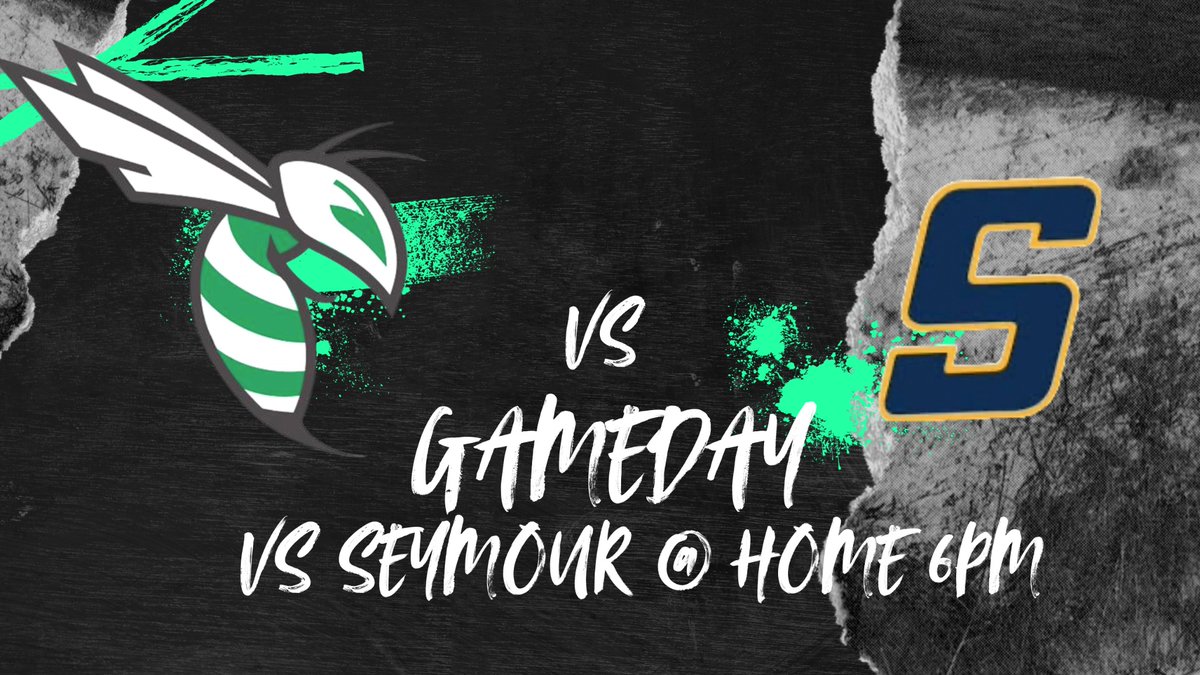 Back at it tonight! Hornets battle the Seymour Eagles on our home pitch! 6pm. Be there!