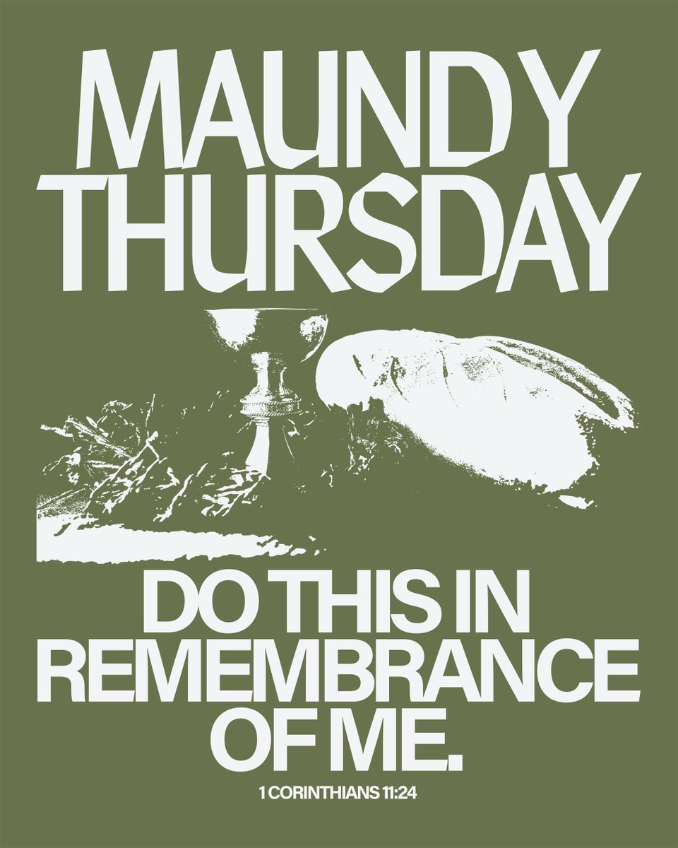 Maundy Thursday commemorates Jesus' Last Supper with His disciples, where He instituted the Lord’s Supper, demonstrated servant leadership by washing their feet, and gave the commandment to love one another as He prepared for His sacrifice. 

#holyweek #maundythursday #easter