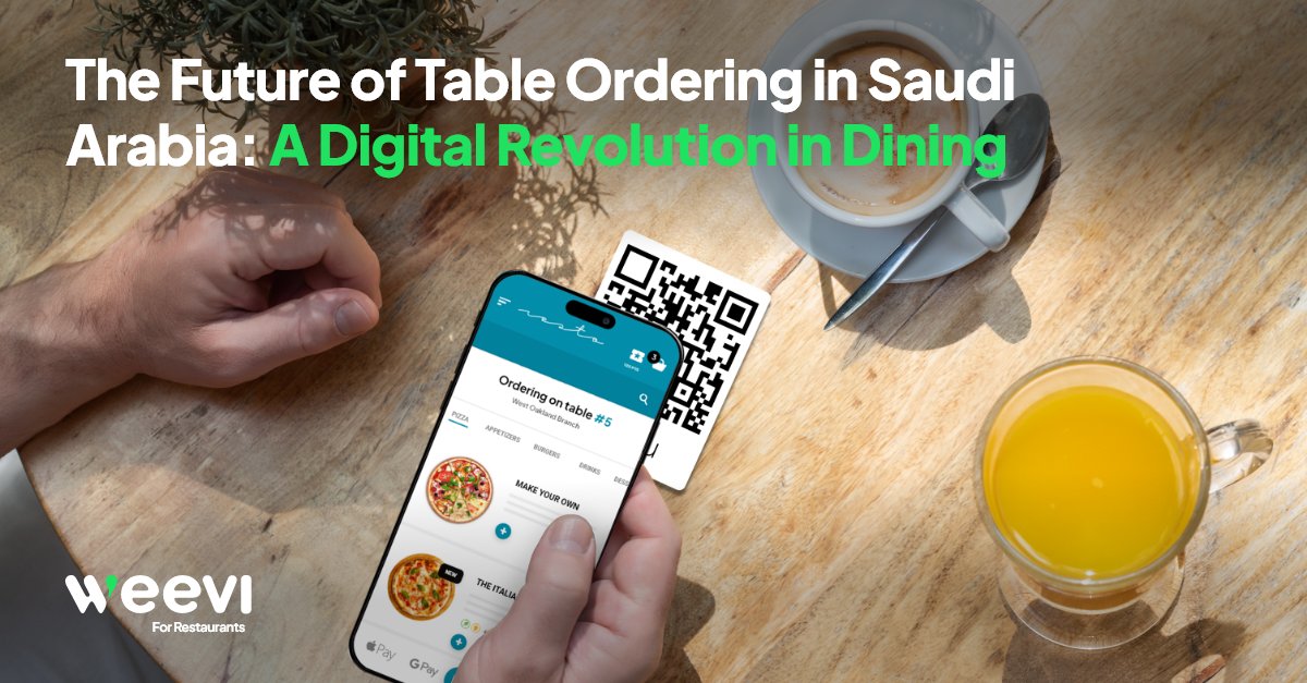 Saudi restaurants are redefining dine-in.
QR menus, smart suggestions, instant payments — table ordering just got a digital upgrade.

💡Learn how to serve faster, smarter, and more profitably: 
English Article: weevi.com/blog/36/the-fu…
Arabic Article: weevi.com/lb-ar/blog/43/…