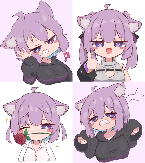 おかゆ  Stickers '꒳`#ホロライブ #絵かゆ 