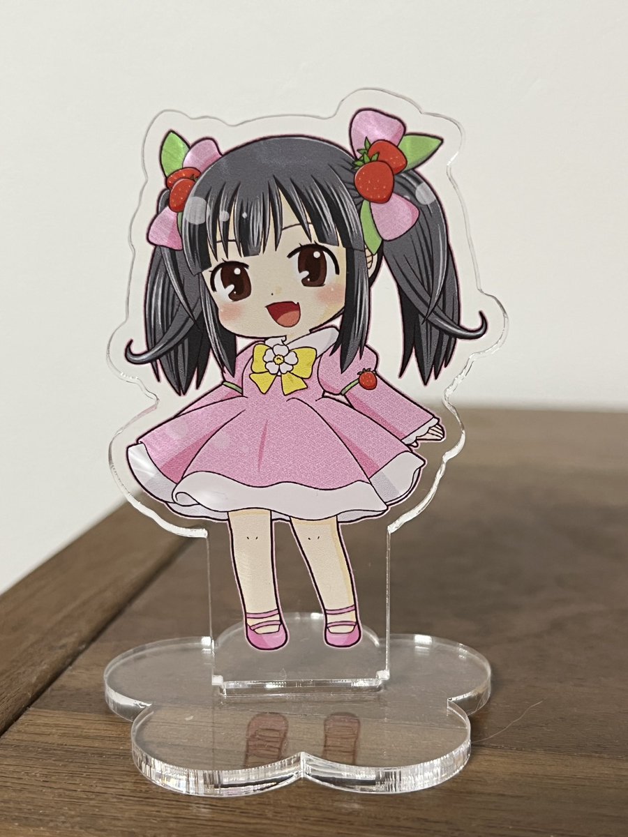 「オフ会用らぎおアクスタ届いたー 自画自賛になるけど、かなり可愛いのでは…!? ←」|カワサキカオリのイラスト