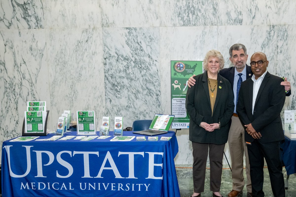 Thangamani Lab, SUNY Upstate ☣️🧬🦟🐁🦠 (@thangamani_lab) on Twitter photo Last week, I had the privilege of meeting with members of the New York State Assembly to discuss the increasing threat posed by Lyme disease and other tick-borne illnesses across the state. <a href="/DidiBarrett106/">Assemblymember Didi Barrett</a> <a href="/NY_Ticks/">Upstate Tick Testing Laboratory</a> <a href="/UpstateNews/">Upstate Medical University</a> <a href="/InnovateUpstate/">Upstate Research</a> <a href="/SUNY/">SUNY - The State University of New York</a> Last week, I had the privilege of meeting with members of the New York State Assembly to discuss the increasing threat posed by Lyme disease and other tick-borne illnesses across the state. <a href="/DidiBarrett106/">Assemblymember Didi Barrett</a> <a href="/NY_Ticks/">Upstate Tick Testing Laboratory</a> <a href="/UpstateNews/">Upstate Medical University</a> <a href="/InnovateUpstate/">Upstate Research</a> <a href="/SUNY/">SUNY - The State University of New York</a>