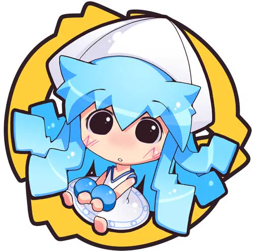 #これを見た人は水色又は青色と白色の混ざった色の画像を貼れ イカチャン! 