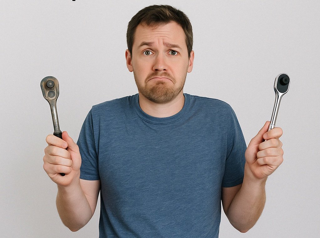 InternetMethod's tweet image. $5 ratchet. $80 ratchet.
Same size. Same job.
So why does one feel like butter and the other like gravel in a coffee can?
New post: what you’re really paying for.
theinternetmethod.com/blog/why-is-on…