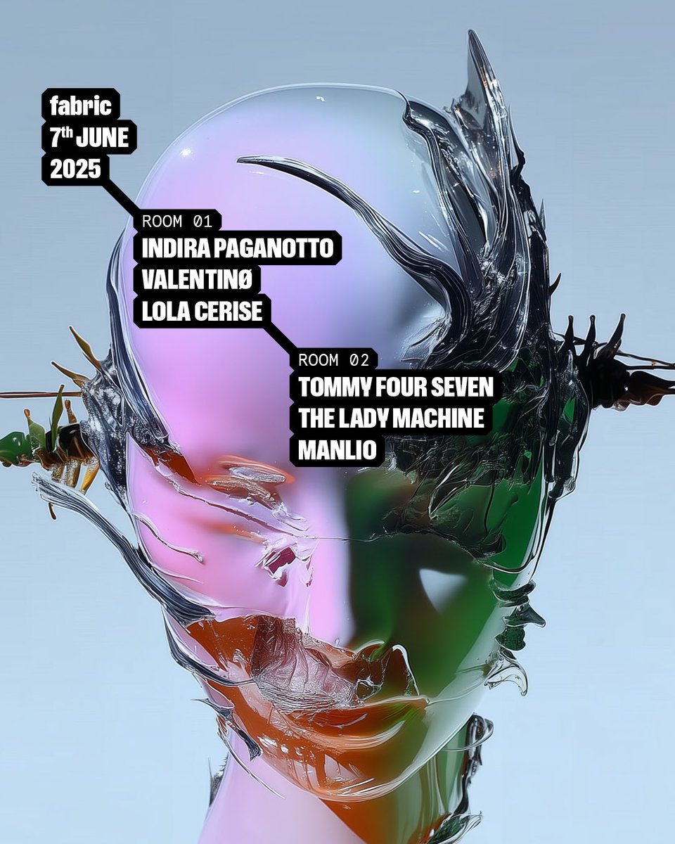 Techno heavy lineup arrives on June 7th.

See you there.