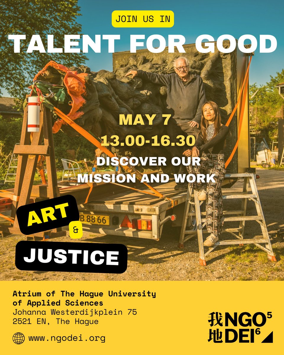 NGO DEI 我地 🟩 (@ngodeiorg) on Twitter photo 🌍✨We’re excited to be part of the #talentforgoodfair 2025 with <a href="/HumanityHub/">The Hague Humanity Hub</a> on May 7 at The Hague University of Applied Sciences
📍 May 7 | 13:00–16:30
📌 Johanna Westerdijkplein 75, 2521 EN Den Haag, Netherlands
🎟️ Free Ticket: humanityhub.net/talent-for-goo…
#TalentForGood #NGODEI 🌍✨We’re excited to be part of the #talentforgoodfair 2025 with <a href="/HumanityHub/">The Hague Humanity Hub</a> on May 7 at The Hague University of Applied Sciences
📍 May 7 | 13:00–16:30
📌 Johanna Westerdijkplein 75, 2521 EN Den Haag, Netherlands
🎟️ Free Ticket: humanityhub.net/talent-for-goo…
#TalentForGood #NGODEI