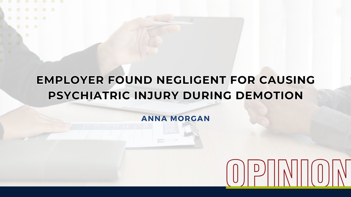 AustLawAlliance's tweet image. It's rare for Queensland courts to award damages in cases of psychiatric injuries at work — but Anna Morgan, Director of Take Control Legal, thinks the landscape may be changing.

📰Read this week's Opinion here: lawyersalliance.com.au/Web/News/Opini…

#ALAOpinion #WorkCover #PsychiatricInjury