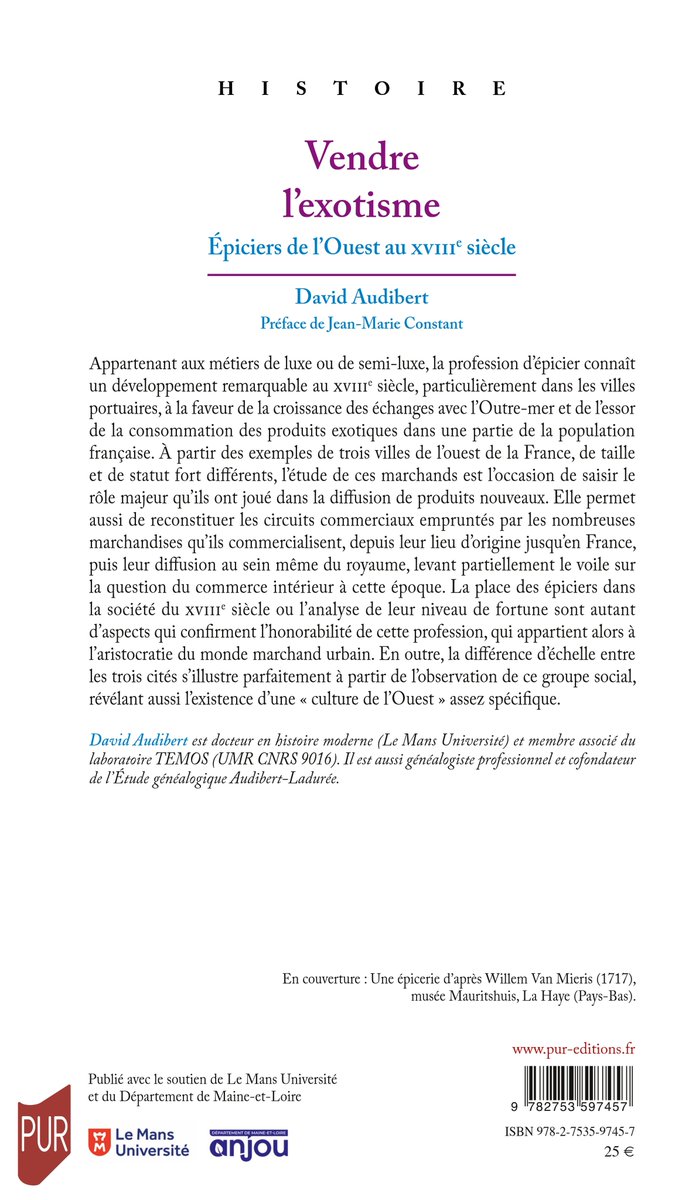 David AUDIBERT (@audibert_david) on Twitter photo Très heureux de vous annoncer la parution officielle de mon livre, que vous pouvez désormais vous procurer auprès de l'éditeur, de la plupart des librairies et des sites marchands !
Merci <a href="/PUReditions/">Presses universitaires de Rennes</a>
<a href="/TEMOS_histoire/">Temps, Mondes, Sociétés</a> <a href="/LeMansUniv/">Le Mans Université</a> Très heureux de vous annoncer la parution officielle de mon livre, que vous pouvez désormais vous procurer auprès de l'éditeur, de la plupart des librairies et des sites marchands !
Merci <a href="/PUReditions/">Presses universitaires de Rennes</a>
<a href="/TEMOS_histoire/">Temps, Mondes, Sociétés</a> <a href="/LeMansUniv/">Le Mans Université</a>