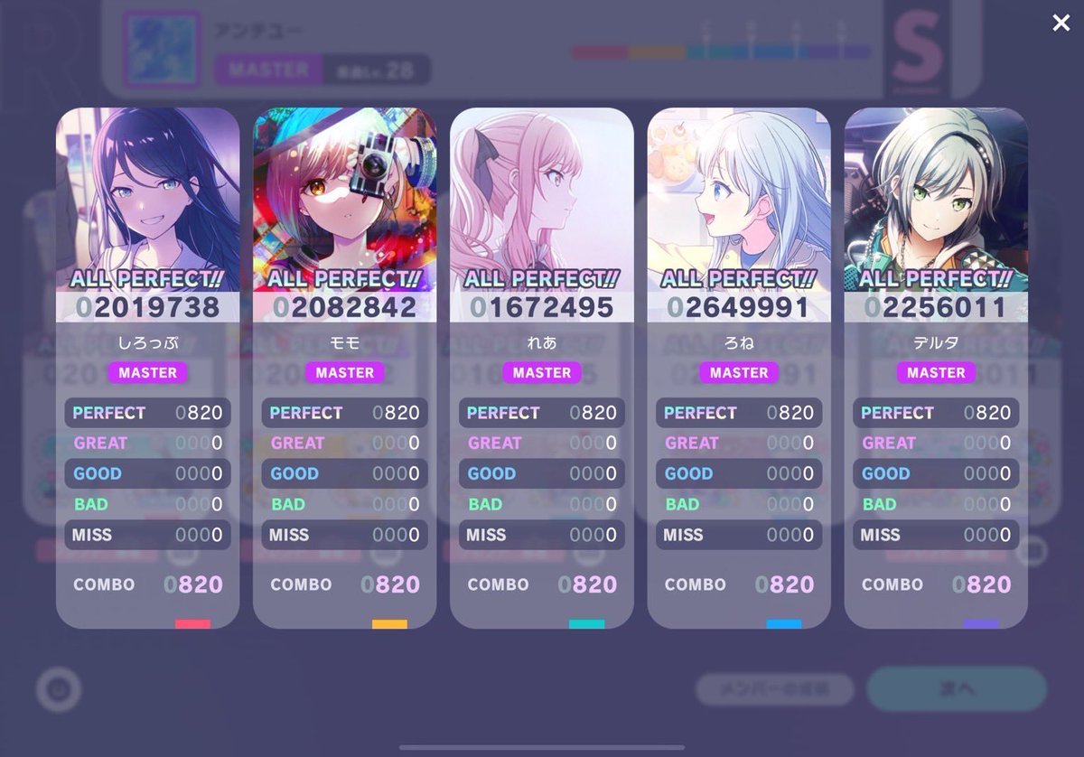 Q.3曲目！アンチユー！！！！！
みんな上手かった！