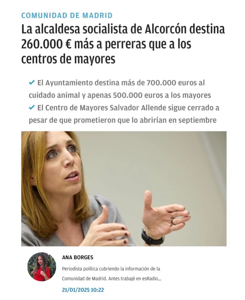 <a href="/AytoAlcorcon/">Ayuntamiento de Alcorcón</a> <a href="/AlcorconBAnimal/">Bienestar Animal Alcorcón</a> Las personas mayores de Alcorcón siguen sin las cafeterías ni comedores en los centros de mayores.