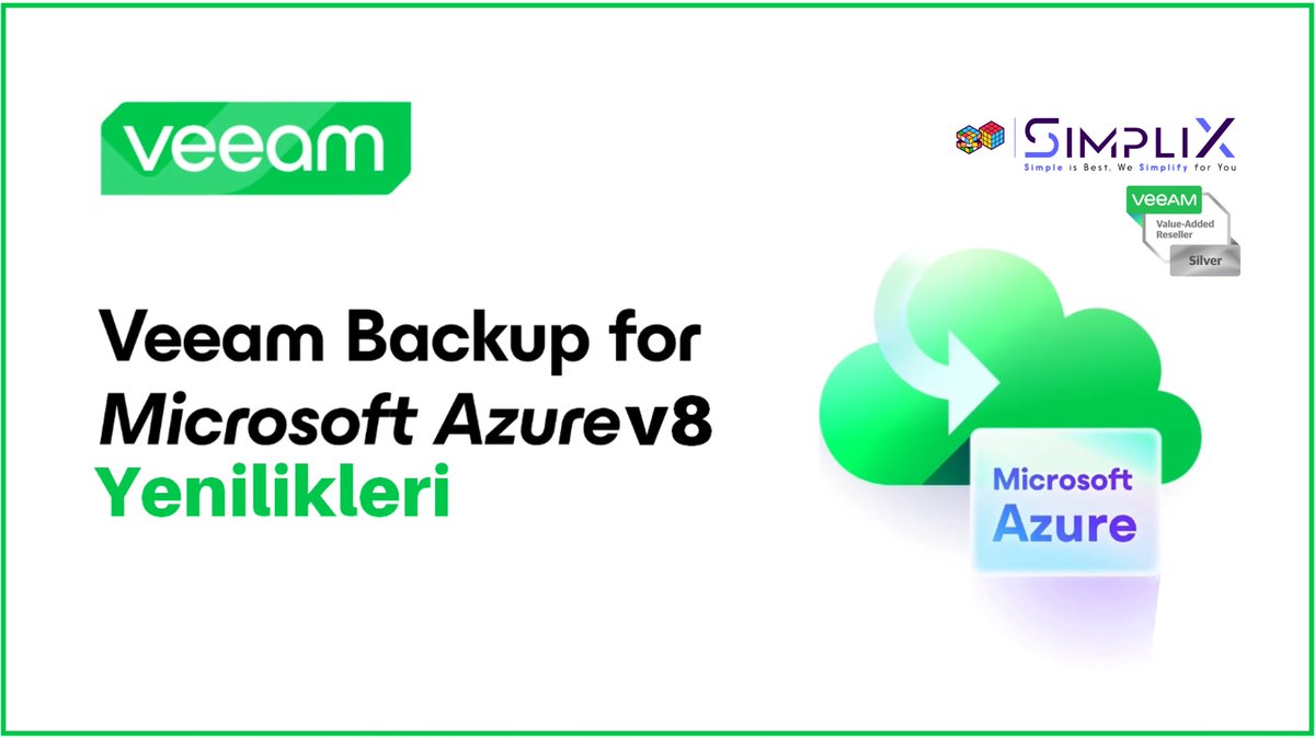 #Veeam Backup for #MicrosoftAzure yeni sürümü olan versiyon 8 duyuruldu. Yeni versiyon ile gelen özellikleri aşağıdaki linkten inceleyebilirsiniz.

lnkd.in/gZ9kBF8A
