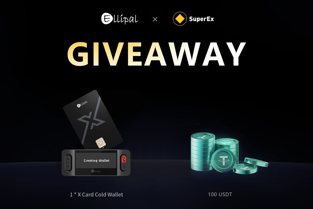 ELLIPAL (@ellipalwallet) on Twitter photo ๐ค ELLIPAL x SuperEx
SuperEx is a Web3-focused crypto exchange making trading simple, secure, and accessible for everyone.
To celebrate our partnership with <a href="/SuperExet/">SuperEx</a> , weโre giving away:
๐ฐ $100 USDT (split between 5 winners)
๐ 1 ELLIPAL X Card Cold Wallet
How to enter:
1โฃ ๐ค ELLIPAL x SuperEx
SuperEx is a Web3-focused crypto exchange making trading simple, secure, and accessible for everyone.
To celebrate our partnership with <a href="/SuperExet/">SuperEx</a> , weโre giving away:
๐ฐ $100 USDT (split between 5 winners)
๐ 1 ELLIPAL X Card Cold Wallet
How to enter:
1โฃ