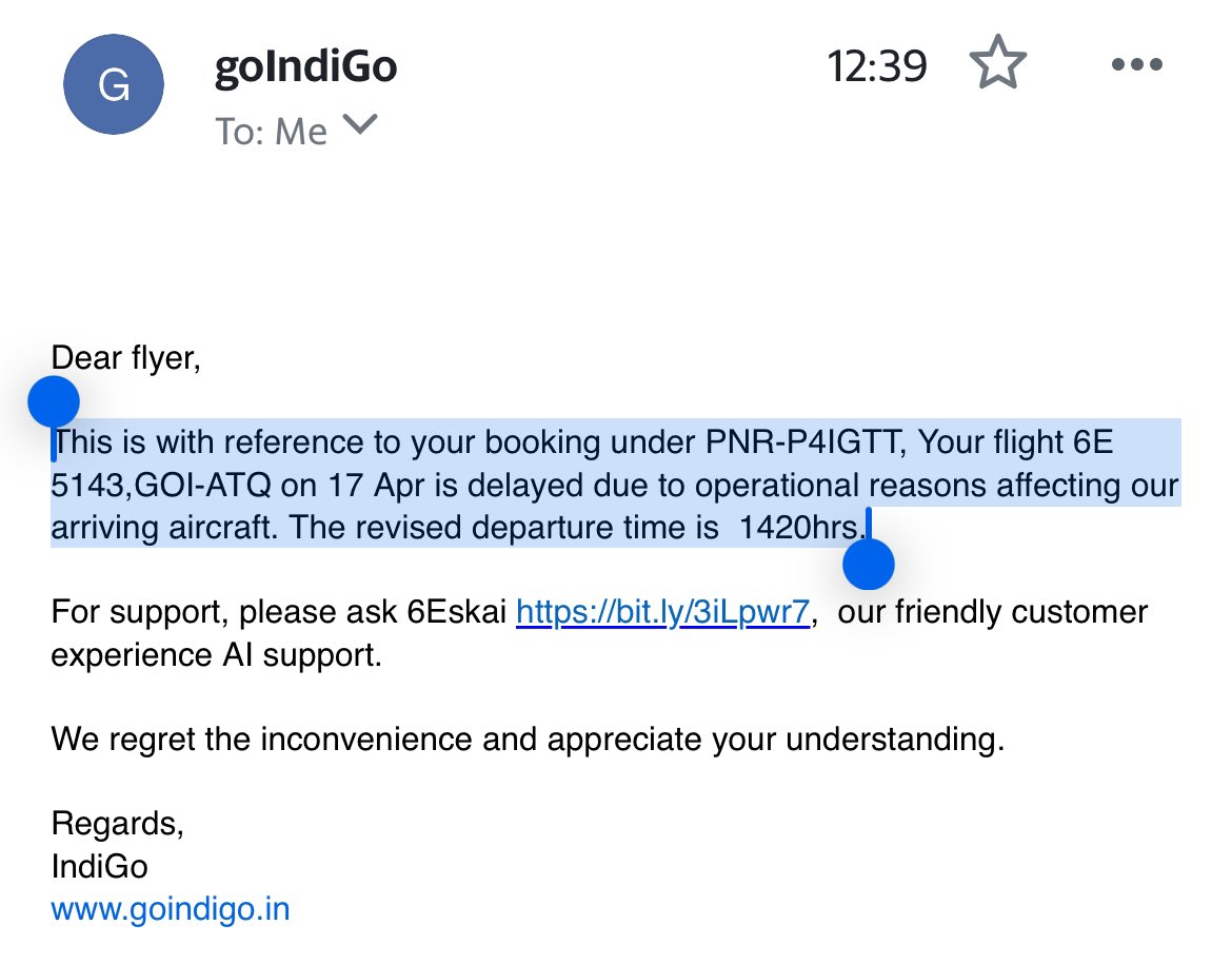 ixaseem's tweet photo. @theairhelper @IndiGo6E And none of the flights, not one so far that were offered as a change were without a delay either. The GOI-BOM is the latest one adding to the miserable journey I’ve had with @IndiGo6E

 @BandBajaateRaho @jagograhakjago https://t.co/sYE5wDBktO