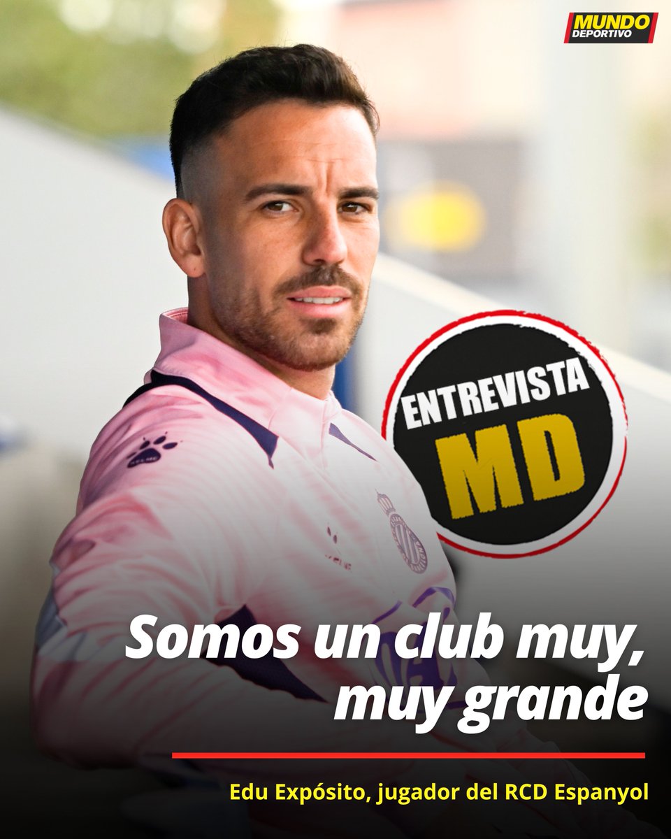 Mundo Deportivo (@mundodeportivo) on Twitter photo 🎙️ 𝐄𝐧𝐭𝐫𝐞𝐯𝐢𝐬𝐭𝐚𝐌𝐃 a <a href="/EduExposito/">Edu Exposito Jaen</a>, jugador del #RCDE
⚪️🔵 "Nos molestan un poco las palabras de Iago Aspas, porque no somos un club pequeño, somos un club muy, muy grande"
✍️ <a href="/sergio21escario/">Sergio Escario</a>
mundodeportivo.com/futbol/rcd-esp… 🎙️ 𝐄𝐧𝐭𝐫𝐞𝐯𝐢𝐬𝐭𝐚𝐌𝐃 a <a href="/EduExposito/">Edu Exposito Jaen</a>, jugador del #RCDE
⚪️🔵 "Nos molestan un poco las palabras de Iago Aspas, porque no somos un club pequeño, somos un club muy, muy grande"
✍️ <a href="/sergio21escario/">Sergio Escario</a>
mundodeportivo.com/futbol/rcd-esp…