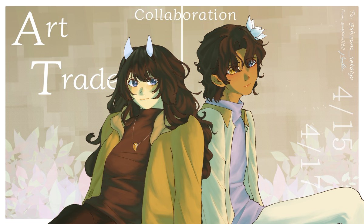 Art Trade Collaboration with <a href="/shizuno_sekaiyu/">ずの</a> .

#art #DigitalArtist