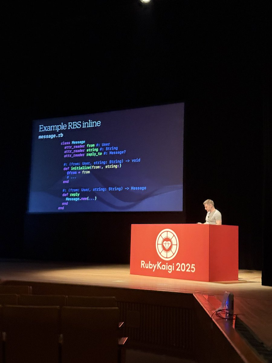 Nice to see RBS inline with comments that feel more natural and reminiscent of python’s method annotations. I might actually try using types in Ruby!