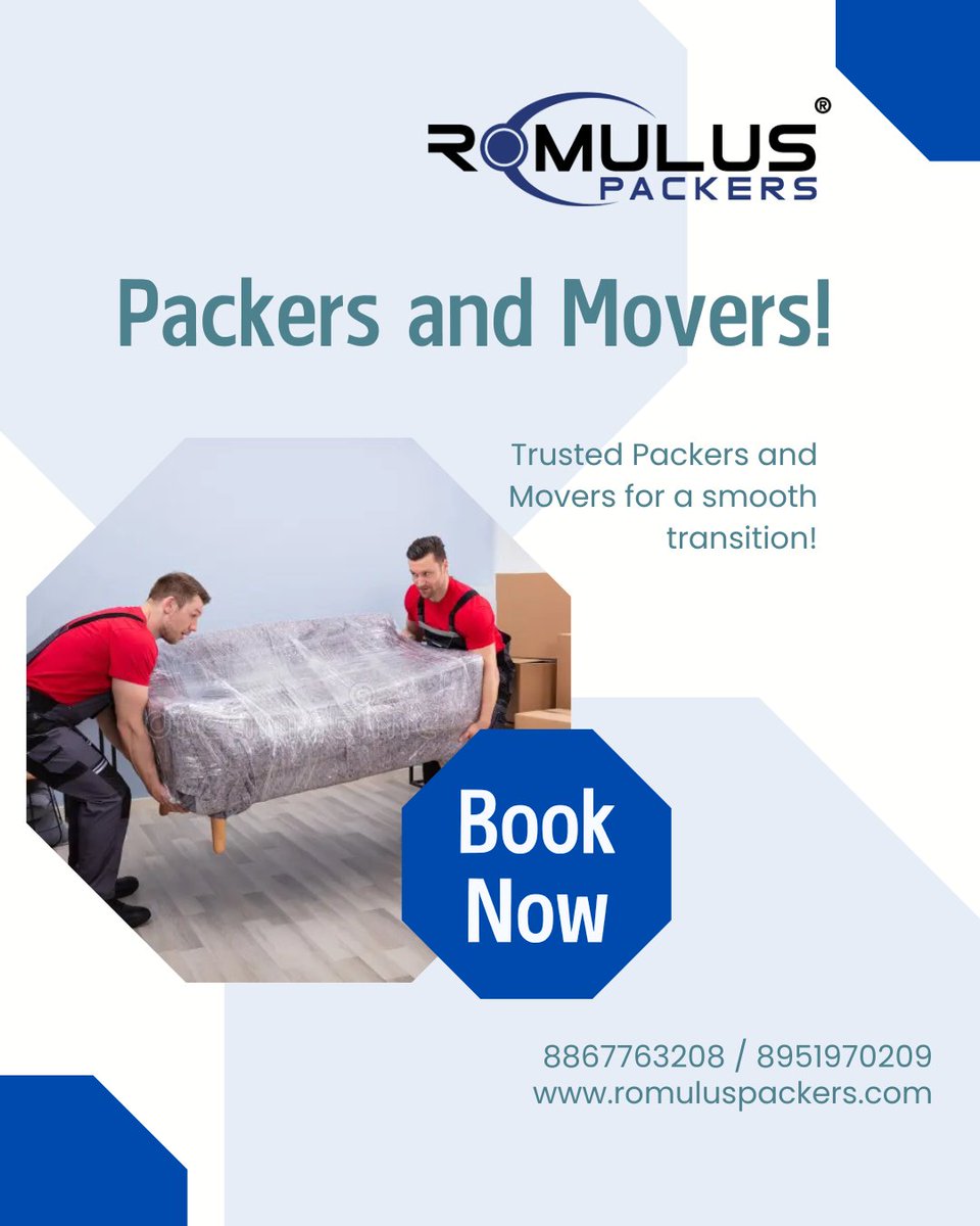 romuluspackers's tweet image. 🔥 LIMITED TIME OFFER! Packing &amp;amp; Moving from ₹799! 🔥

✅ Expert Staff
✅ Affordable Pricing
✅ Safe &amp;amp; Secure Handling
✅ Quick Bookings

📦 Whether big or small—we move it all!
📲 DM us NOW to grab this deal!
#RomulusPackers #PackersFrom799 #RelocationDeal #BestPackers