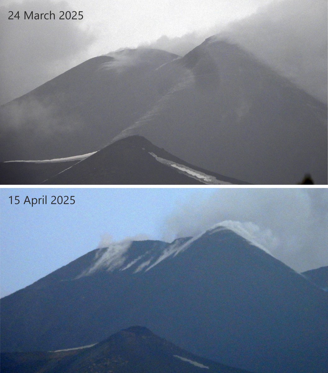There is hardly any volcano on Earth that changes as frequently and continuously as #Etna. The newest changes are taking place at the Southeast Crater, where there have been 8 eruptive episodes since 15 March, slowly building a new cone that is filling and overgrowing the crater.