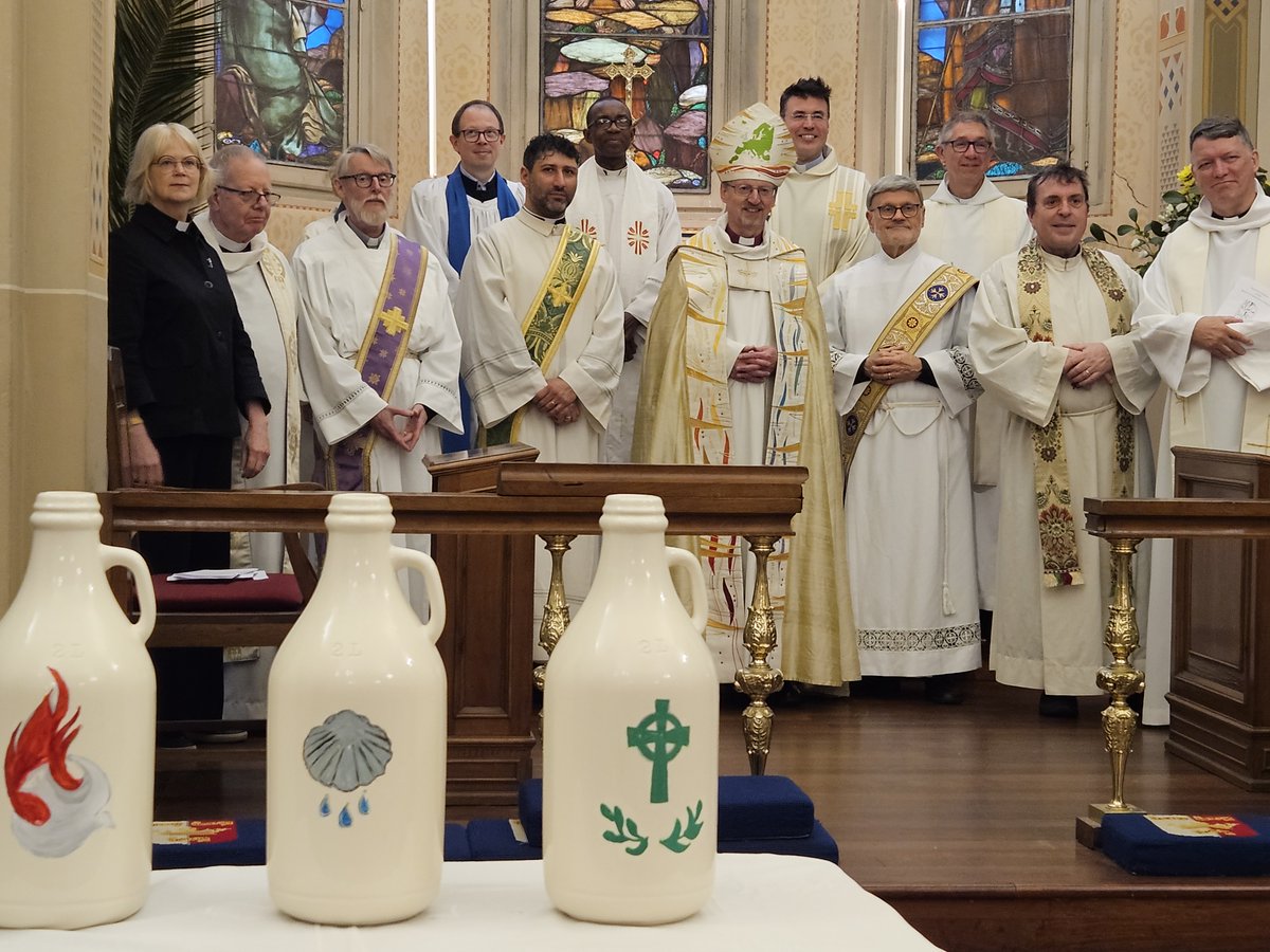 Delighted to be with our clergy from across Italy to celebrate a Chrism Eucharist at All Saints Milan.