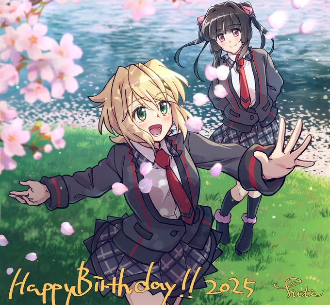 遅れちゃったけど切ちゃん(と調)ハピバFAです#シンフォギア 