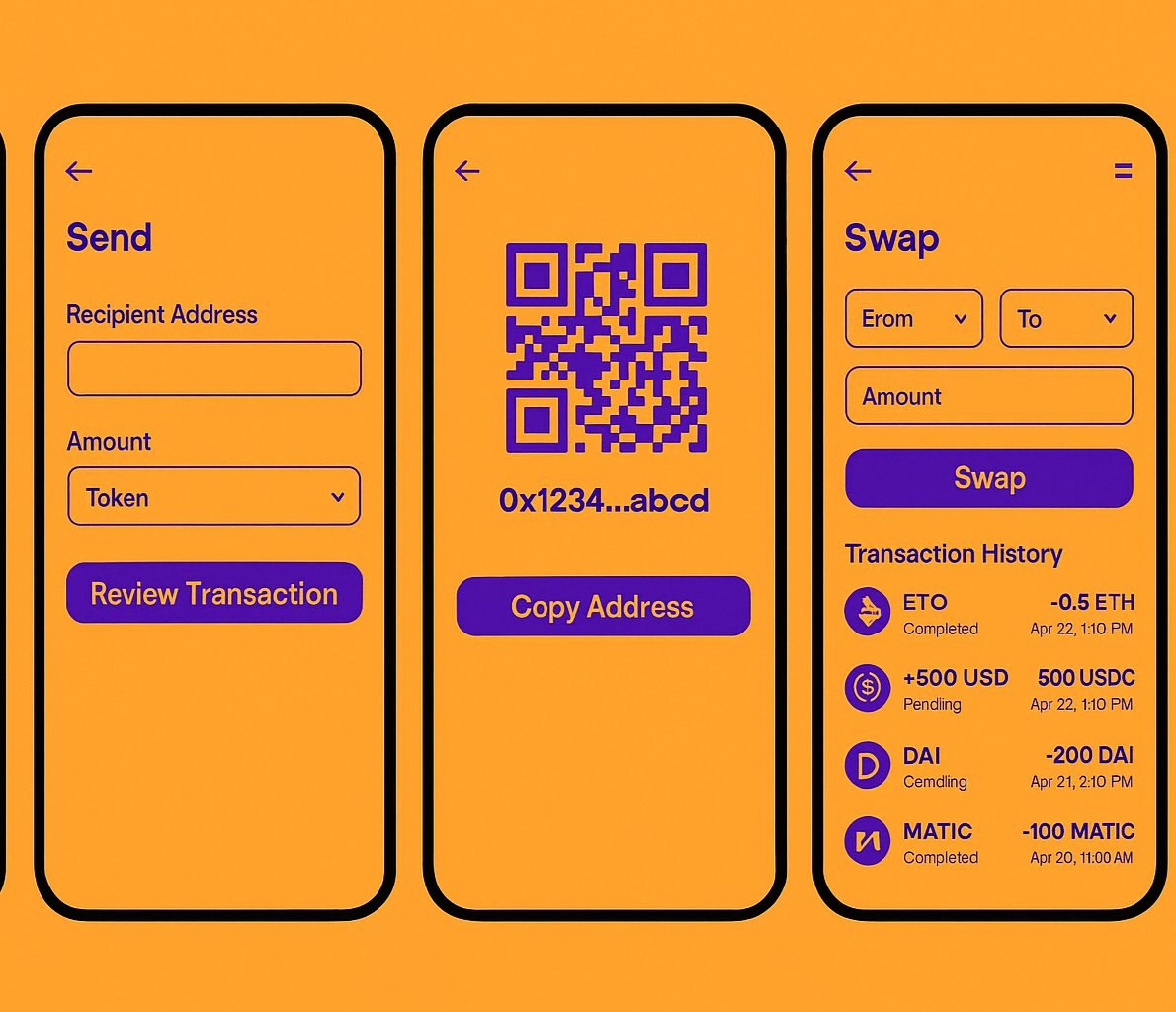web3diviner's tweet photo. As a web3 wallet user or developer which of this designs do you find fascinating.
#web3 #web3uiux #graphicsdesign #crptowallet https://t.co/ZOyAJIOeTM