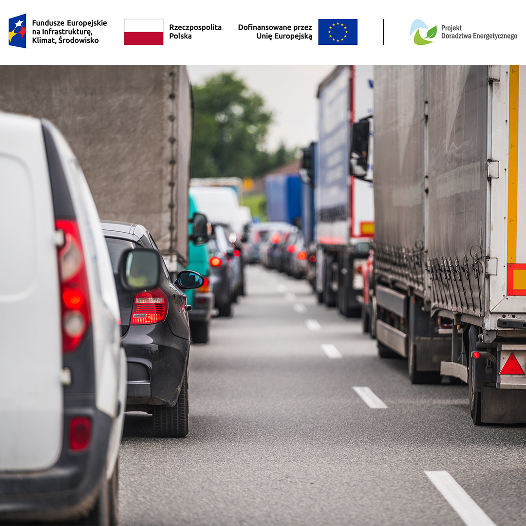 Korzystasz często z samochodu? Wozi on nie tylko Ciebie. Wozi także emisje, hałas i ... zmiany klimatu.  

Wybierz autobus zamiast auta;

Postaw na podróże koleją;

Przesiądź się na rower lub idź pieszo;

Wspieraj elektryki, transport współdzielony, zieleń miejską.

#FunduszeUE