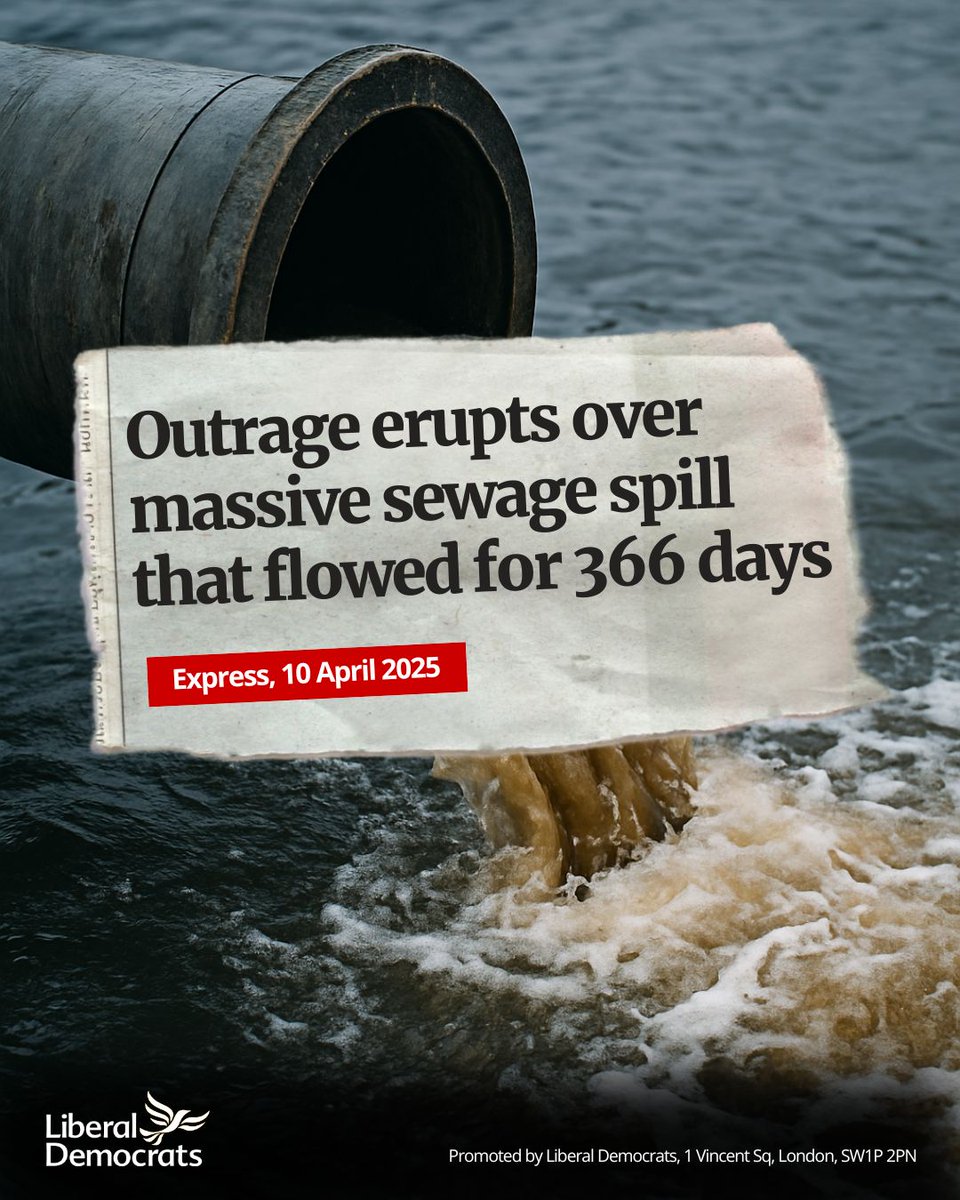 As this sewage scandal drags on and on, company executives are pocketing eye-watering bonuses and customers face spiralling bills.

We must clean up our wild-west water industry and stop the sewage dumping for good.
