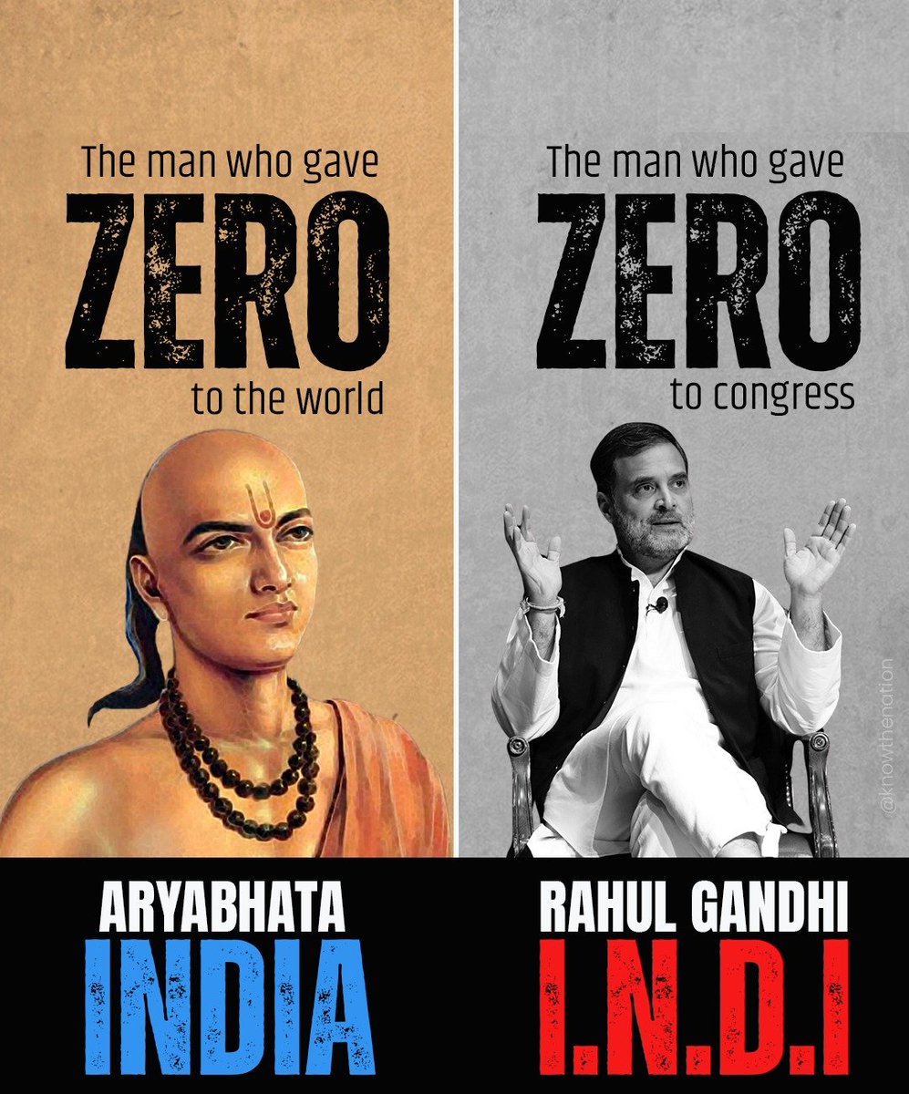 One 'Zero' made India proud, The other 'Zero' wiped Congress out!