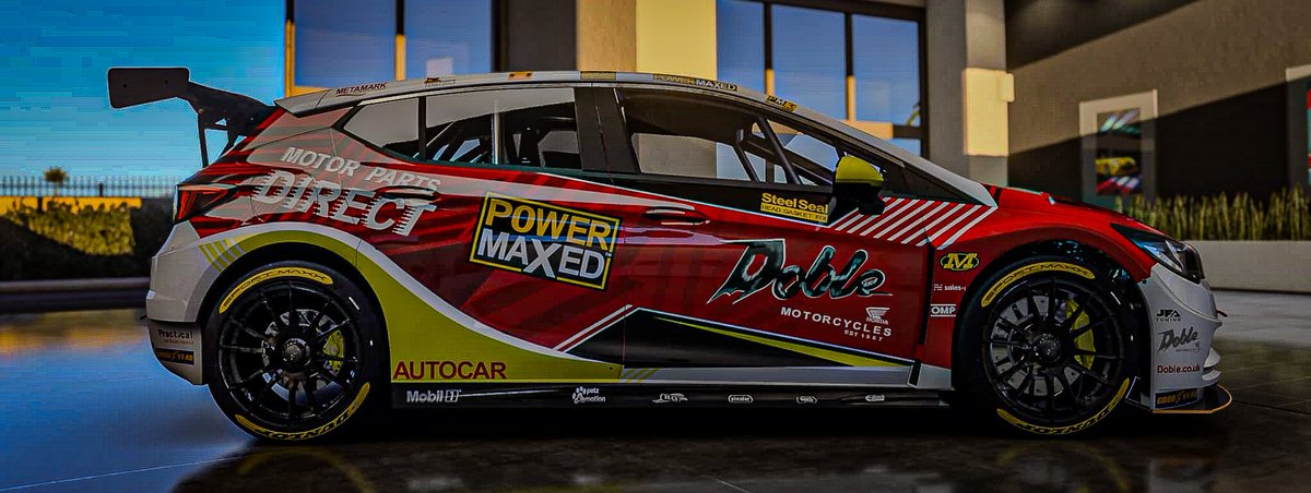 TsrRod's tweet image. Our lad @TSR_KalePB 's replica of @MikeyDoble's PMR with motor parts direct, astra BTCC... 😍🫡🫡👌